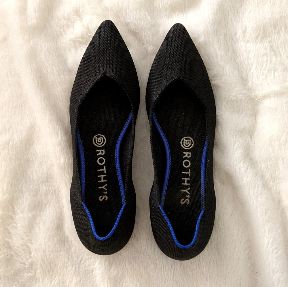 Rothys The Point Black Flats